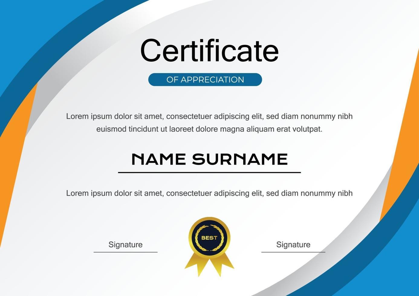 achievement certificate design